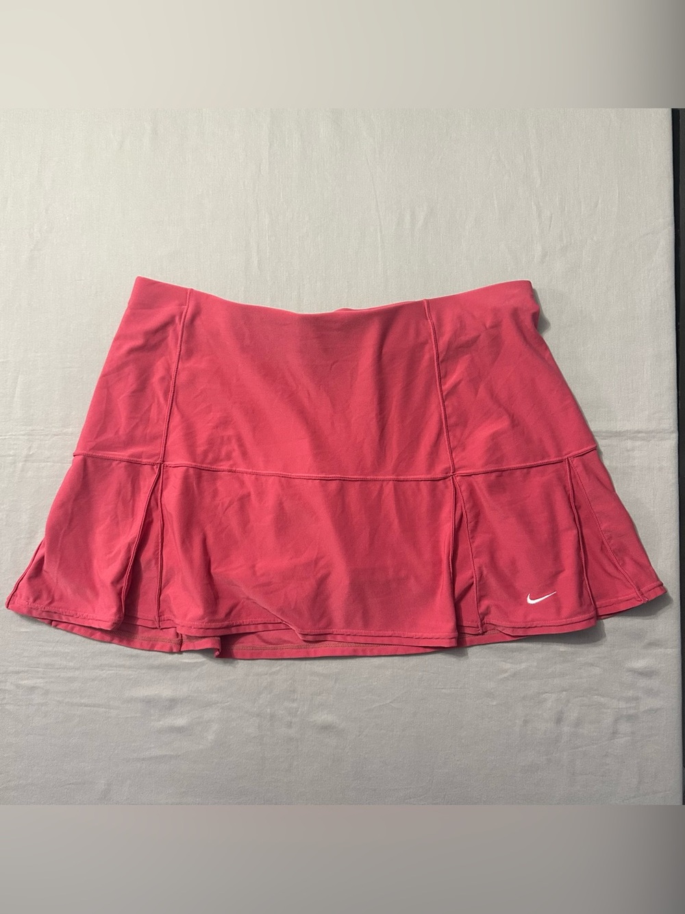 Nike FIT DRY Womens Tennis Skort Skirt Built-In Shorts XL Pink Pleated Golf